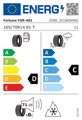 FSR-401 | 165/70/R14 T (81)