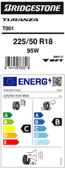 TURANZA T001 | 225/50/R18 W (95)