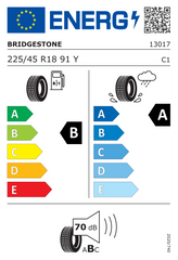 TURANZA T005 | 225/45/R18 Y (91)